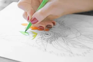 大人の塗り絵でリラクゼーション：忙しい大人のストレスを軽減